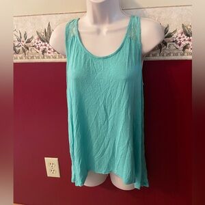 Chic Turquoise Sleeveless Tank Top
